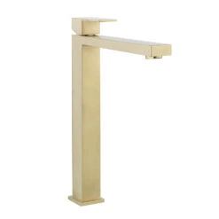 Crosswater Verge Tall Basin Monobloc Mixer Tap - Matt Black -Vado Sale Store crosswater verge basin tall mixer tap brushed brass cutout