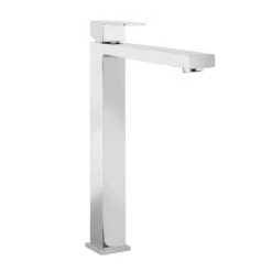 Crosswater Verge Tall Basin Monobloc Mixer Tap - Matt Black -Vado Sale Store crosswater verge basin tall mixer tap chrome cutout