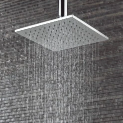 Crosswater Water Square 2 Outlet 2 Handle Shower Bundle - Chrome -Vado Sale Store crosswater water square shower bundle shower head