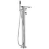 Crosswater Wisp Thermostatic Floorstanding Bath Shower Mixer With Shower Kit - Matt Black -Vado Sale Store crosswater wisp freestanding bath shower tap