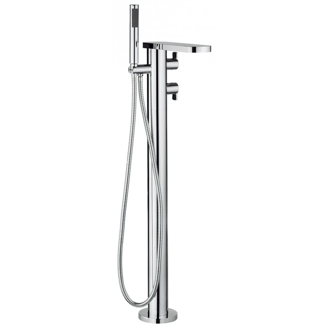 Crosswater Wisp Thermostatic Floorstanding Bath Shower Mixer With Shower Kit - Matt Black 3 Crosswater Wisp Thermostatic Floorstanding Bath Shower Mixer With Shower Kit - Matt Black