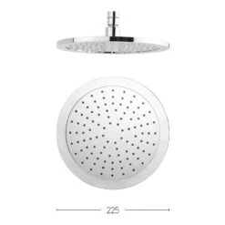 Crosswater Dial Pier Concealed Valve 2 Control With Fixed Shower Head And Designer Handset -Vado Sale Store crswtr dial pier 14 detail3