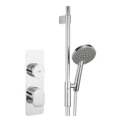 Crosswater Dial Pier Concealed Valve With Slide Rail Kit And 3 Mode Shower Handset
