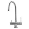 Caple Dalton Puriti Twin Lever Mono Kitchen Mixer & Cold Filtered Water Tap - Stainless Steel -Vado Sale Store dalpur2 ss cutout