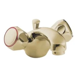 Deva Profile Mono Basin Mixer With Pop Up Waste - Gold