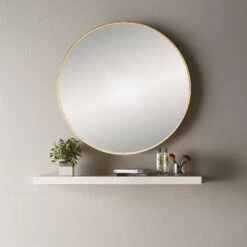 Origins Living Docklands Round Mirror - 600mm - Black -Vado Sale Store dockland010