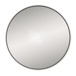 Origins Living Docklands Round Mirror 800mm - Matt Black -Vado Sale Store dockland014