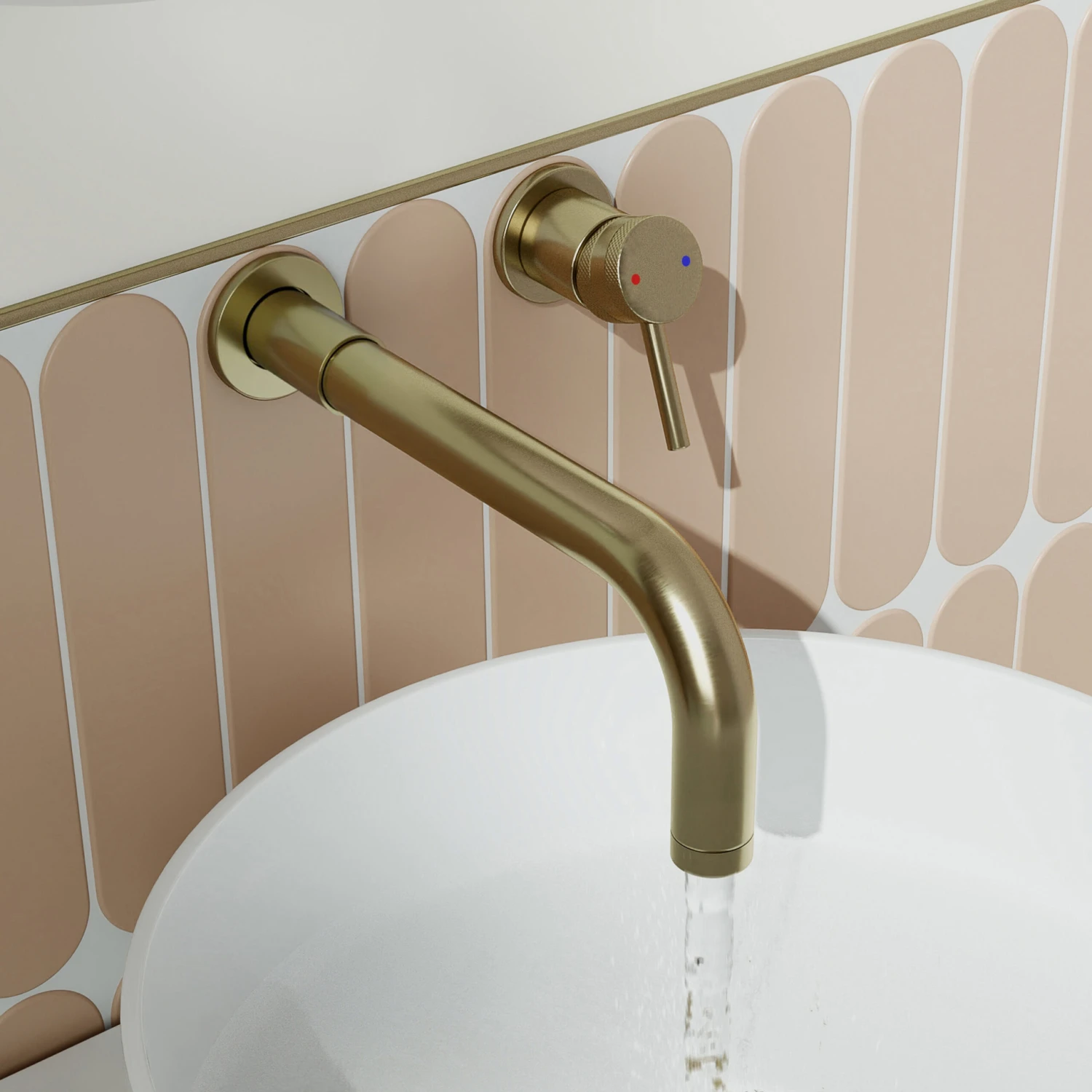 Core Wall Mounted Basin Tap - Brushed Bronze 4 Core Wall Mounted Basin Tap - Brushed Bronze - Image 2