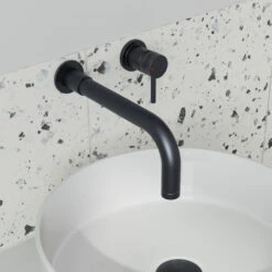 Core Wall Mounted Basin Tap - Brushed Bronze 26 Core Wall Mounted Basin Tap - Brushed Bronze -Vado Sale Store drench core 2 hole wall basin tap gunmetal lifestyle