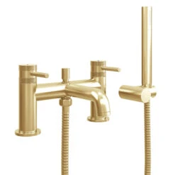 Core Bath Shower Mixer Tap - Brushed Brass 17 Core Bath Shower Mixer Tap - Brushed Brass -Vado Sale Store drench core bath shower mixer brass