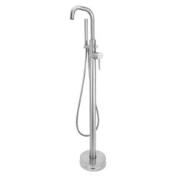 Core Freestanding Bath Shower Mixer Tap - Brushed Bronze -Vado Sale Store drench core floor bath shower mixer chrome