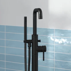 Core Freestanding Bath Shower Mixer Tap - Brushed Bronze -Vado Sale Store drench core freestanding bath shower mixer matt black zoom