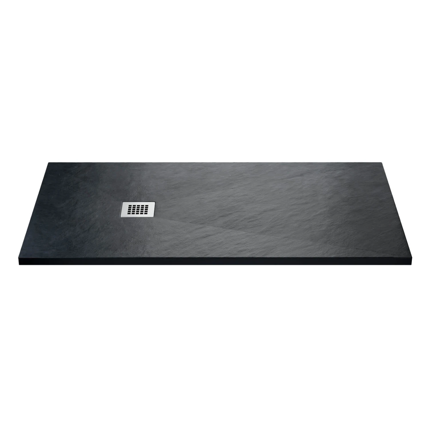 Drench Naturals Graphite Thin Slate-Effect Rectangular Shower Tray With Graphite Waste - 1700 X 900mm 6 Drench Naturals Graphite Thin Slate-Effect Rectangular Shower Tray With Graphite Waste - 1700 X 900mm - Image 4