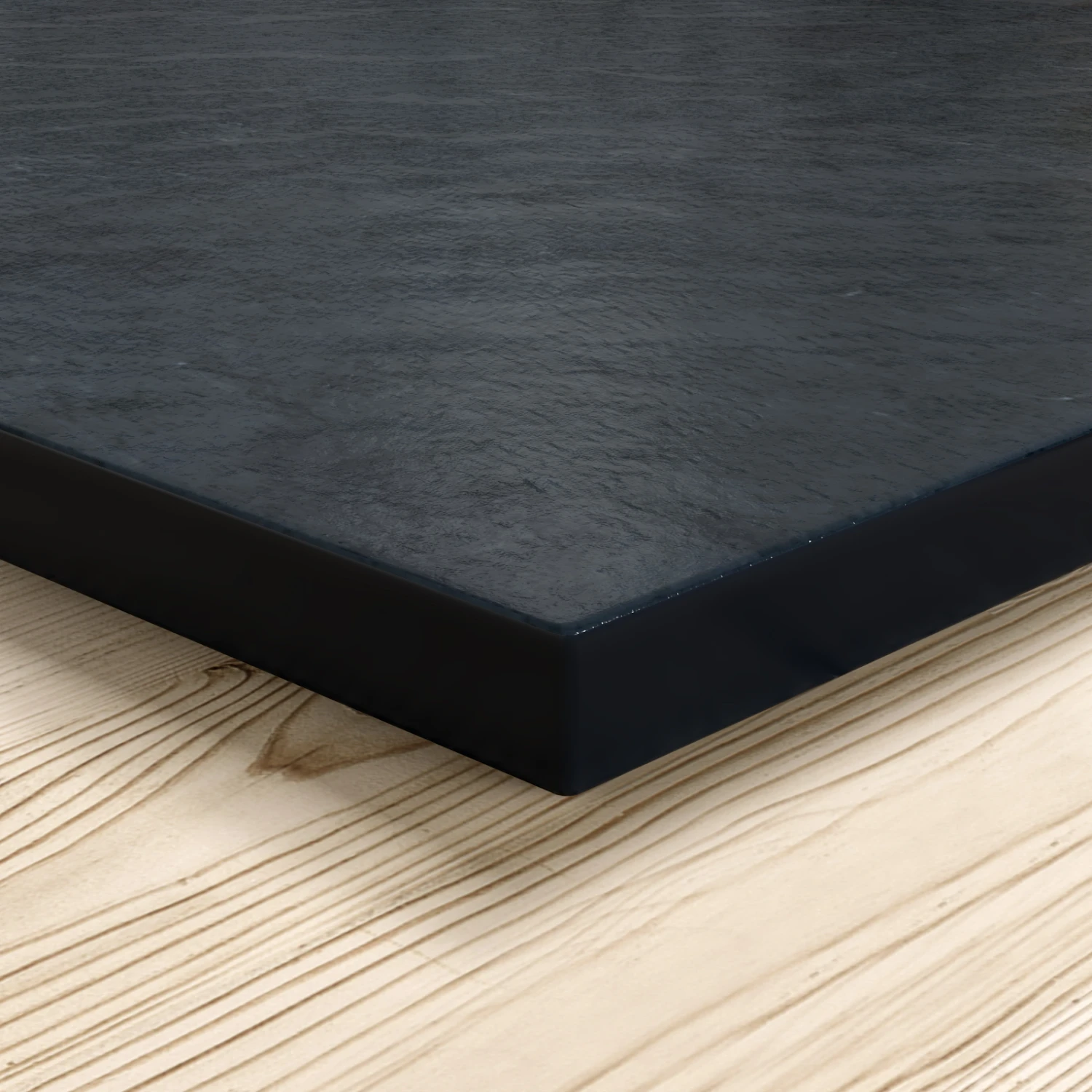 Drench Naturals Graphite Thin Slate-Effect Rectangular Shower Tray With Graphite Waste - 1700 X 900mm 9 Drench Naturals Graphite Thin Slate-Effect Rectangular Shower Tray With Graphite Waste - 1700 X 900mm - Image 7