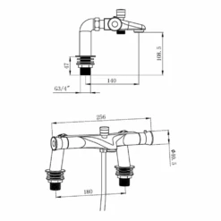 Jasmine Thermostatic Bath Shower Mixer -Vado Sale Store drench jasmine thermostatic bath shower mixer tech