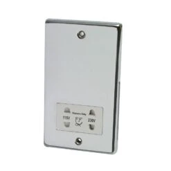 Drench Polished Chrome Dual Voltage Shaver Socket