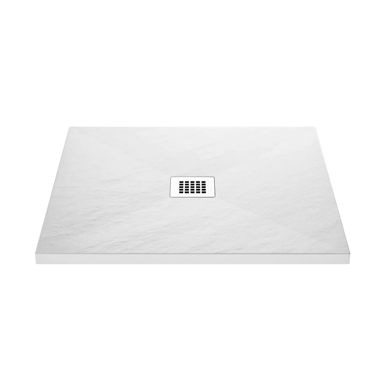 Drench Naturals White Thin Slate-Effect Square Shower Tray - 900 X 900mm 6 Drench Naturals White Thin Slate-Effect Square Shower Tray - 900 X 900mm - Image 4