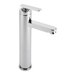 Sagittarius Eclipse Tall Basin Mixer Tap With Sprung Waste