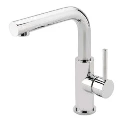 Sagittarius Ergo Lever Mono Basin Mixer Tap With Swivel Spout & Sprung Waste