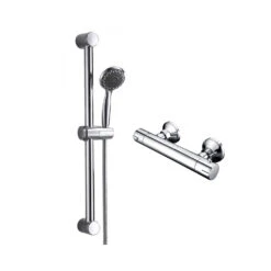Eloise Thermostatic Bar Shower Valve & Slide Rail Kit