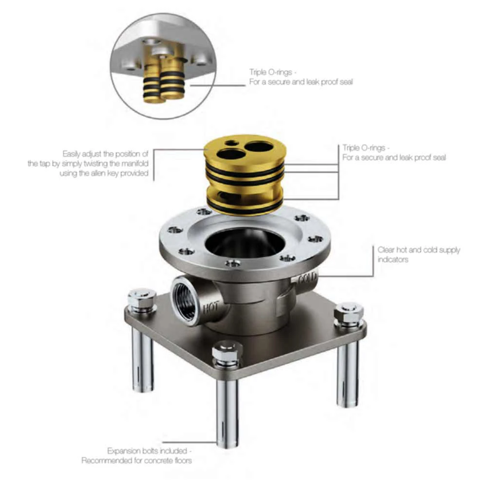 Flova Smart Floor Standing Bath Shower Mixer With Handset Kit 5 Flova Smart Floor Standing Bath Shower Mixer With Handset Kit - Image 3