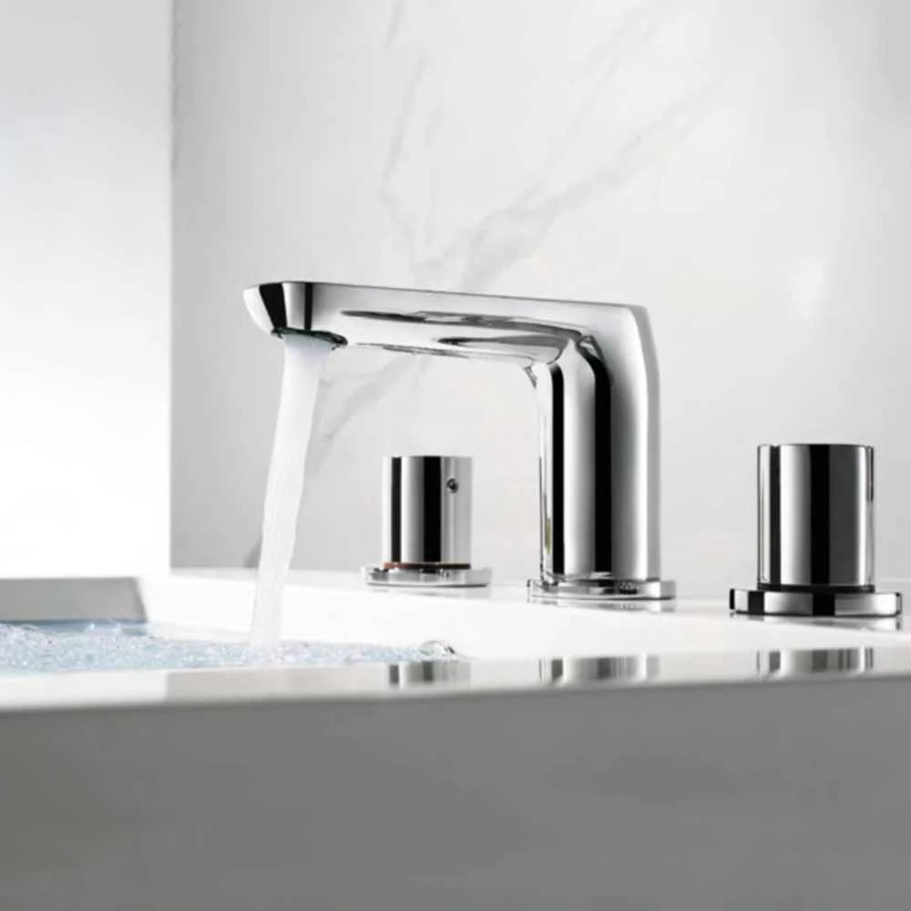 Flova Allore 3 Hole Basin Mixer With Clicker Waste 4 Flova Allore 3 Hole Basin Mixer With Clicker Waste - Image 2