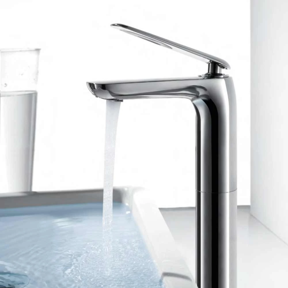 Flova Allore Tall Basin Mixer With Clicker Waste 4 Flova Allore Tall Basin Mixer With Clicker Waste - Image 2
