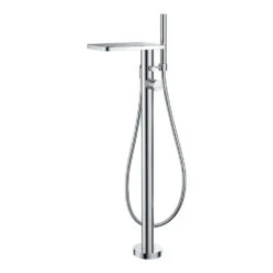 Flova Annecy Free Standing Waterfall Bath Shower Mixer Tap With Handset Kit