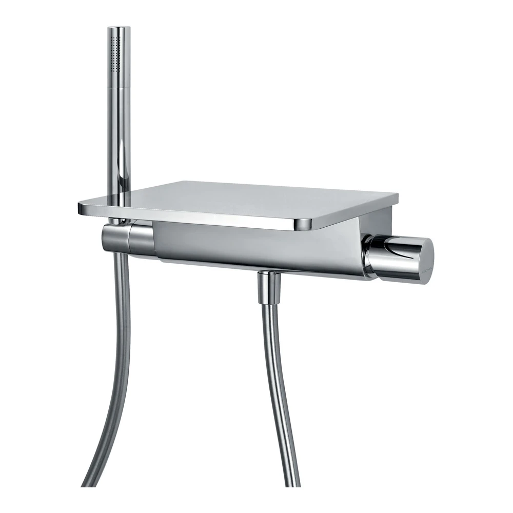 Flova Annecy Wall Mounted Waterfall Bath Shower Mixer With Handset Kit 4 Flova Annecy Wall Mounted Waterfall Bath Shower Mixer With Handset Kit - Image 2