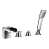 Flova Cascade 4 Hole Deck Mounted Waterfall Bath Shower Mixer With Pull Out Handset 2 Flova Cascade 4 Hole Deck Mounted Waterfall Bath Shower Mixer With Pull Out Handset -Vado Sale Store flova ca4hbsm
