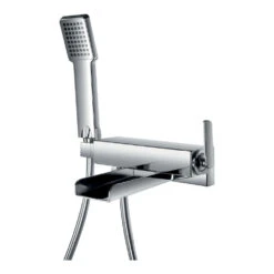 Flova Cascade Wall Mounted Waterfall Bath Shower Mixer With Handset Kit