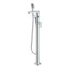 Flova Dekka Floorstanding Bath Shower Mixer With Handset 1 Flova Dekka Floorstanding Bath Shower Mixer With Handset -Vado Sale Store flova defmbsm