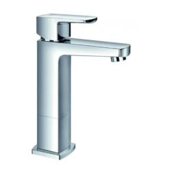 Flova Dekka Mid Height Mono Basin Mixer With Clicker Waste