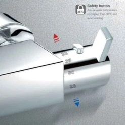 Flova Essence Exposed Thermostatic Bath & Shower Mixer With Diverter Spout -Vado Sale Store flova essence wall mounted thermostatic bath shower mixer with diverter spout safety control 2