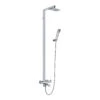 Flova Essence Thermostatic Shower Column With Handset, Overhead Shower & Diverter Bath Spout 1 Flova Essence Thermostatic Shower Column With Handset, Overhead Shower & Diverter Bath Spout -Vado Sale Store flova estbsmrr