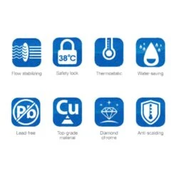 Flova XL Exposed Thermostatic Shower Column With Overhead Shower & Handset -Vado Sale Store flova levo exposed thermostatic wall mounted bath shower mixer features lvtbsmwm 3