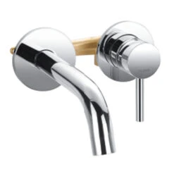 Flova Levo 2 Hole Wall Mounted Basin Mixer With Clicker Waste -Vado Sale Store flova lv2hwmbas