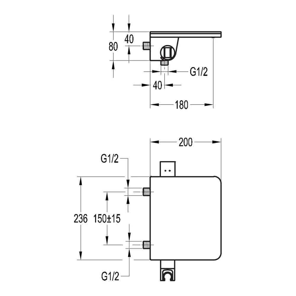 Flova Annecy Wall Mounted Waterfall Bath Shower Mixer With Handset Kit 7 Flova Annecy Wall Mounted Waterfall Bath Shower Mixer With Handset Kit - Image 5