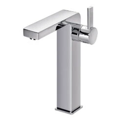 Flova STR8 Tall Mono Basin Mixer With Clicker Waste
