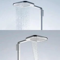 Flova Urban Thermostatic Shower Column With Handset & Dual Function Overhead Shower -Vado Sale Store flova urban thermostatic shower column set dual function overhead shower urtshvrr