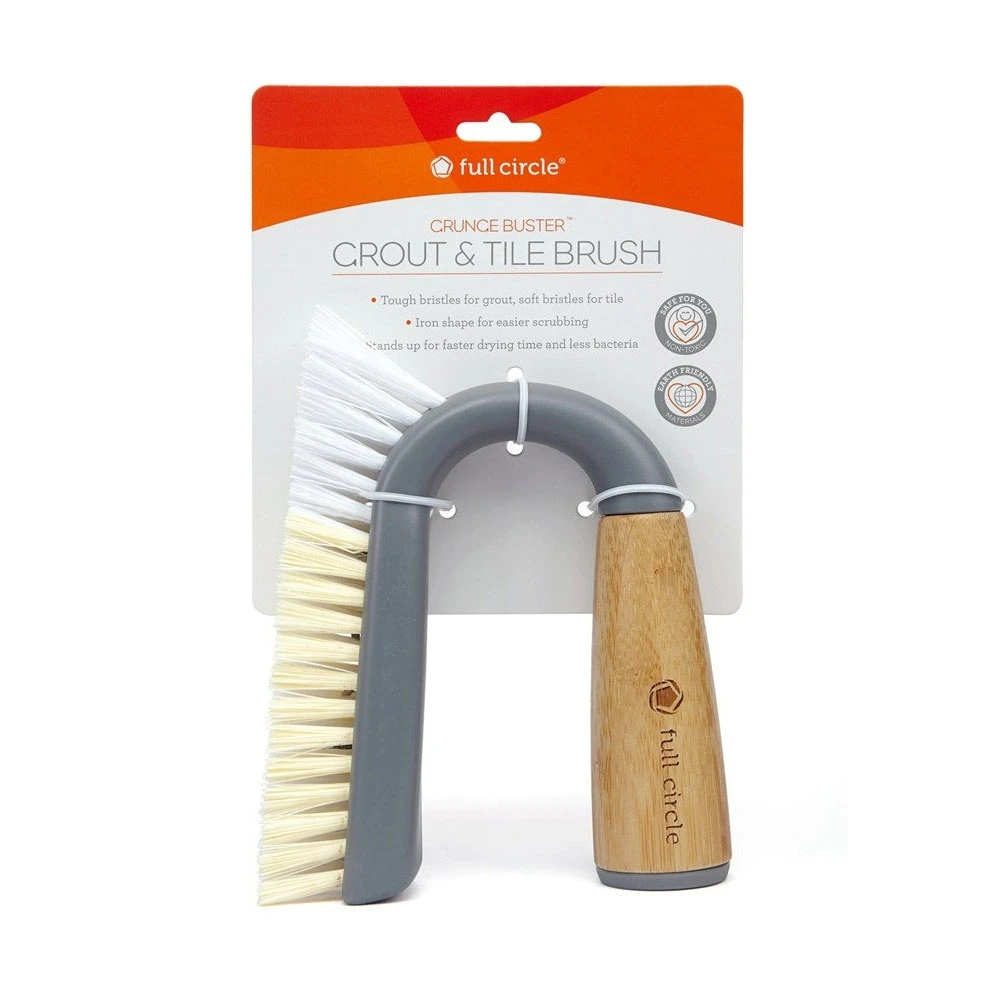 Full Circle Grunge Buster Grout & Tile Brush - Grey 4 Full Circle Grunge Buster Grout & Tile Brush - Grey - Image 2
