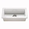 Butler & Rose Gourmet White Ceramic Rectangular 0.5 Bowl Kitchen Sink & Waste Kit - 250mm X 475mm 2 Butler & Rose Gourmet White Ceramic Rectangular 0.5 Bowl Kitchen Sink & Waste Kit - 250mm X 475mm -Vado Sale Store gosink7