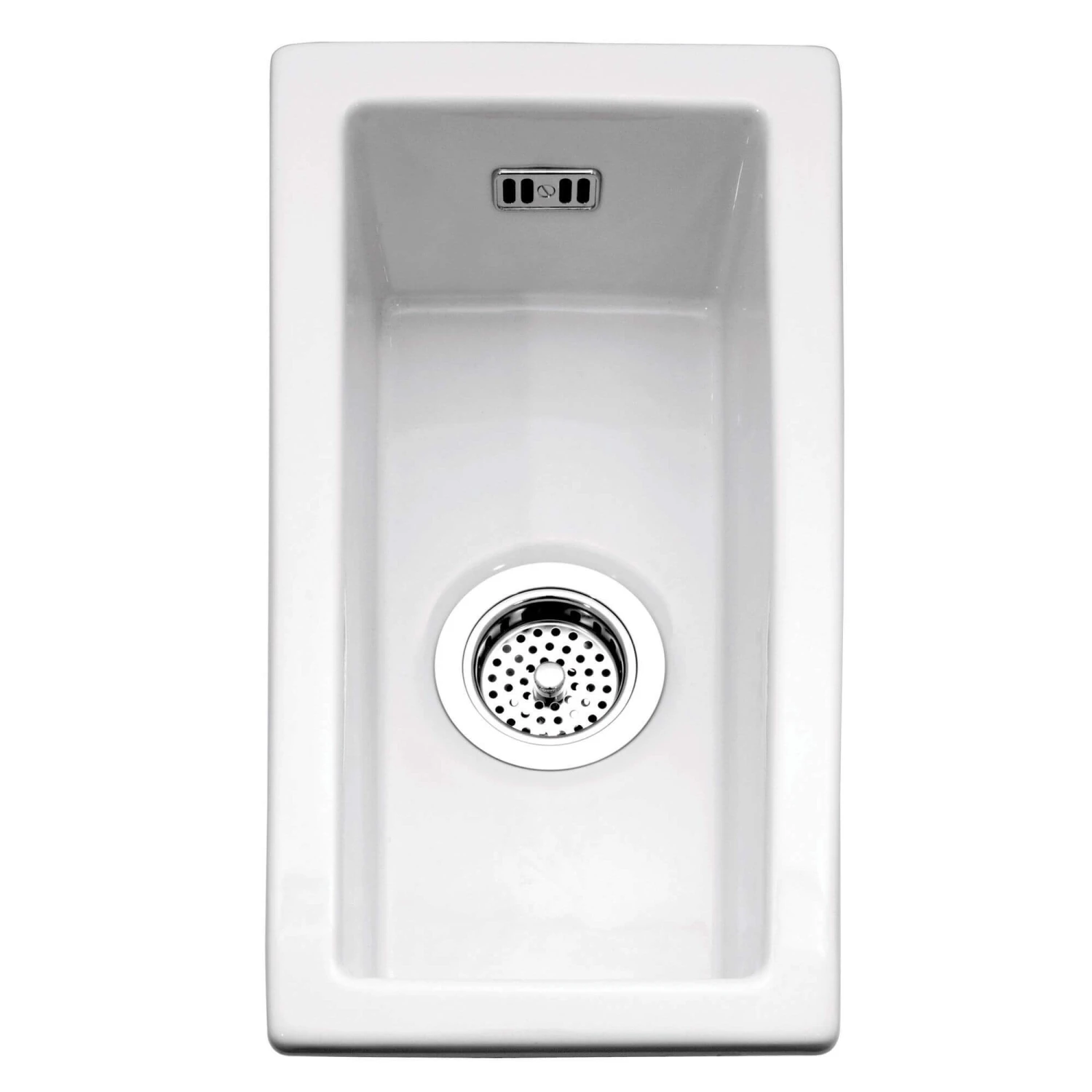 Caple Hampshire 0.5 Bowl Inset Or Undermount White Ceramic Kitchen Sink - 250 X 475mm 3 Caple Hampshire 0.5 Bowl Inset Or Undermount White Ceramic Kitchen Sink - 250 X 475mm