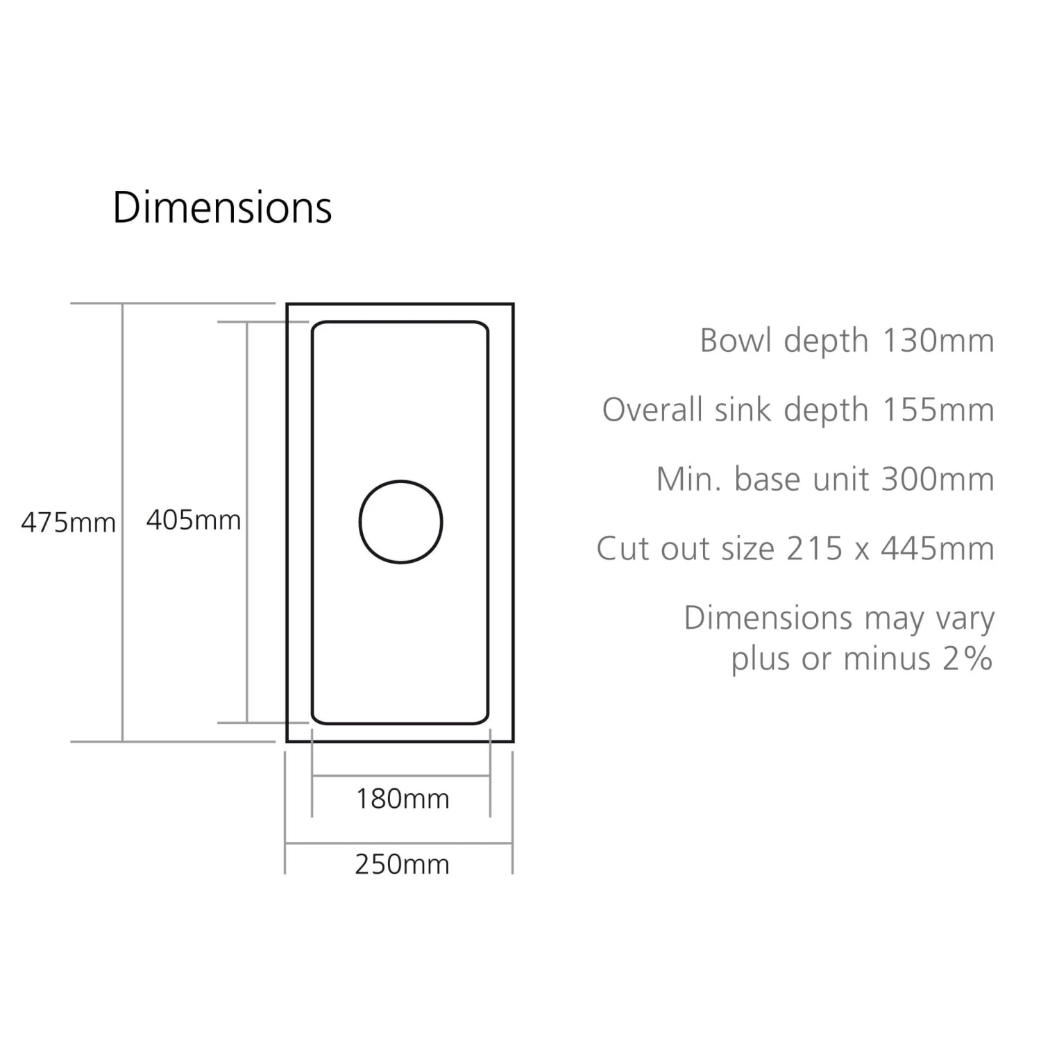 Caple Hampshire 0.5 Bowl Inset Or Undermount White Ceramic Kitchen Sink - 250 X 475mm 4 Caple Hampshire 0.5 Bowl Inset Or Undermount White Ceramic Kitchen Sink - 250 X 475mm - Image 2