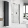 Harbour Alchemy 8mm Easy Clean Sliding Shower Door 1100mm & Side Panel 760mm -Vado Sale Store harbour alchemy 8mm sliding shower door lifestyle