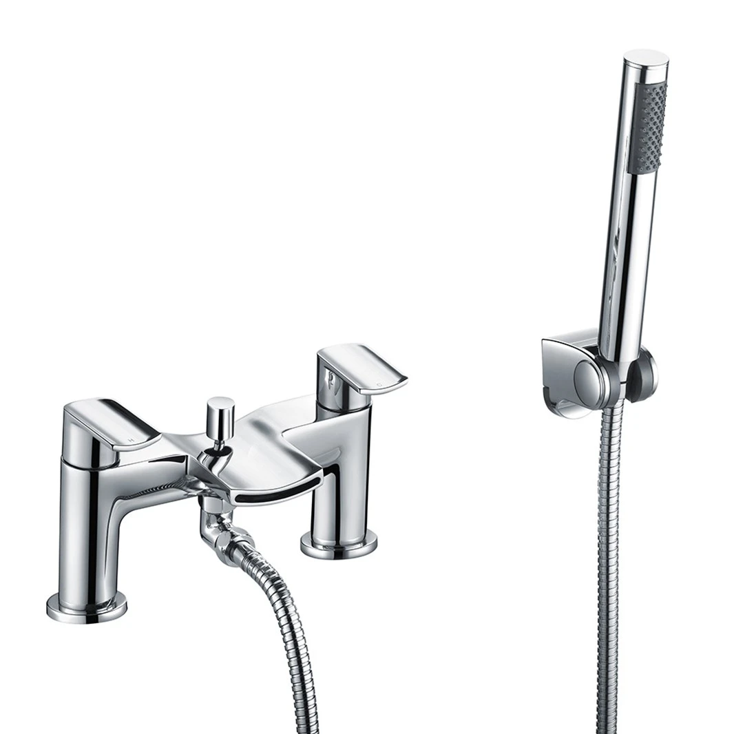 Vellamo Poise Mono Basin Mixer & Bath Shower Mixer With Shower Kit 4 Vellamo Poise Mono Basin Mixer & Bath Shower Mixer With Shower Kit - Image 2