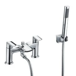 Vellamo Poise Bath Shower Mixer With Shower Kit - Chrome