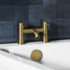 Harbour Clarity Brushed Brass Deck Mounted Bath Filler