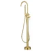 Harbour Clarity Floorstanding Bath Shower Mixer - Brushed Brass -Vado Sale Store harbour clarity freestanding bath shower mixer brushed brass cutout v2