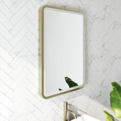 Harbour Clarity LED Illuminated Brushed Brass Framed Mirror With Demister Pad - 500 X 700mm 19 Harbour Clarity LED Illuminated Brushed Brass Framed Mirror With Demister Pad - 500 X 700mm -Vado Sale Store harbour clarity led illuminated mirror brushed brass 500 700 1